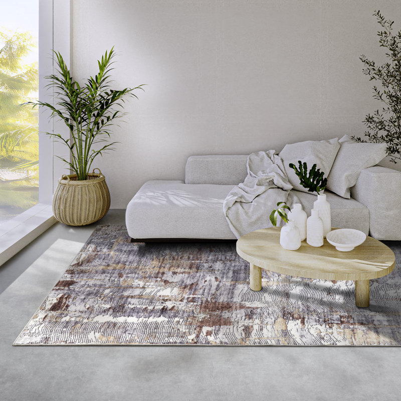 Malard No Pattern Machine Woven Area Rug, Rectangular 80 x 150cm
