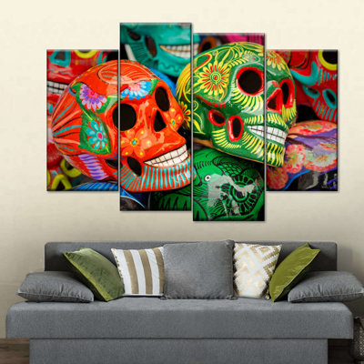 " Sugar Skulls " 4 - Pieces