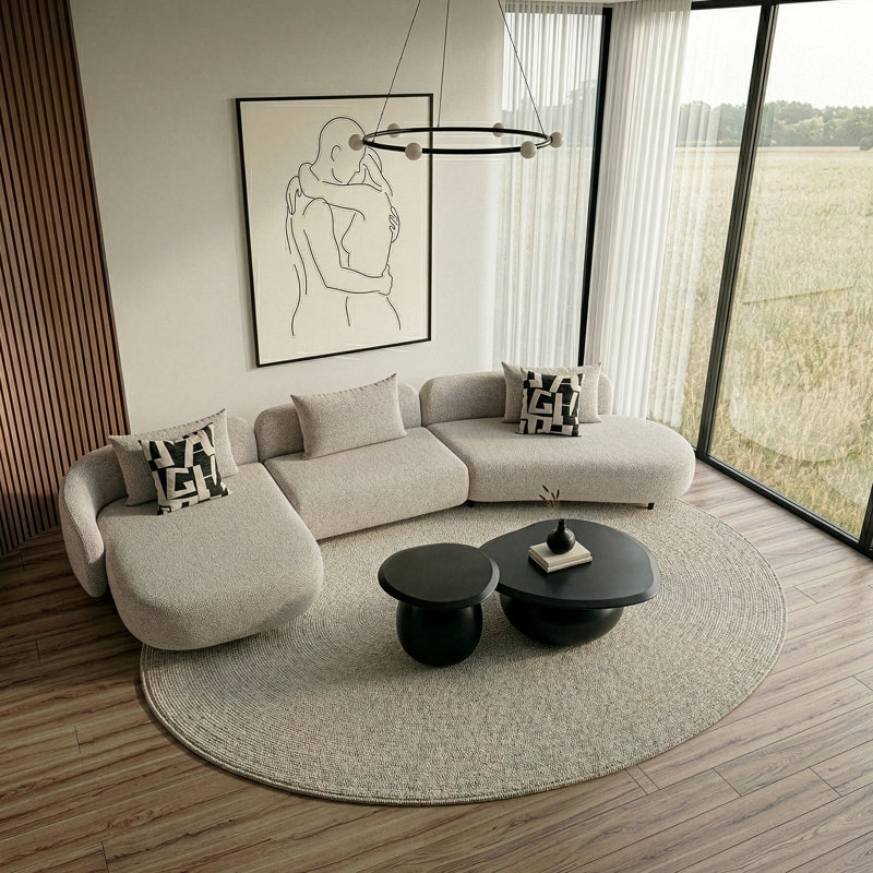 Marge - Canapé modulaire beige contemporain