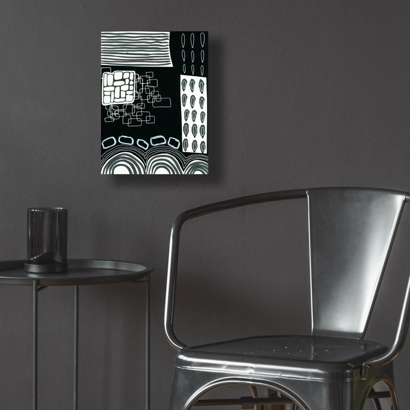  «B&W Fun IV» par Regina Moore, art mural en verre acrylique, 12 po x 16 po, H 16 po x l 12 po x P 0,13 po