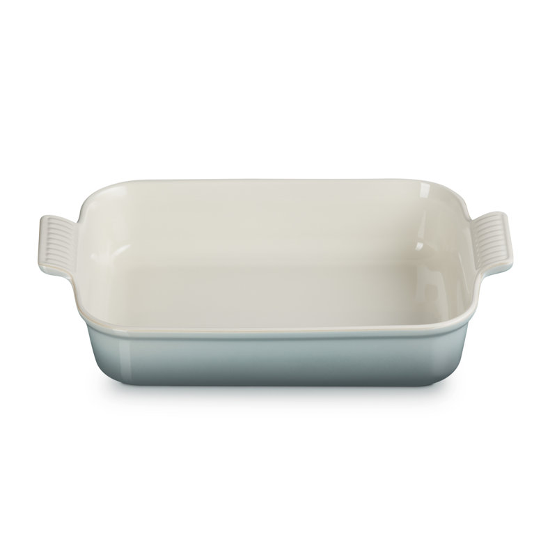 Le Creuset Stoneware Heritage Rectangular Dish, 32cm/3.85L, Sea Salt