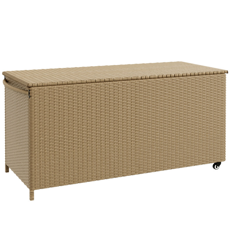 Outsunny 83 Gallon Deck Box, Brown
