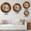 Les gens et le temps, peinture acrylique - horloge murale industrielle-73063127
