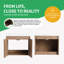 Ensemble de meuble-lavabo simple 36 po avec lavabo en résine