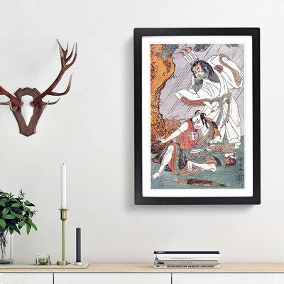 Uzaemon & Otani by Katsukawa Shunsho - Picture Frame Painting Print