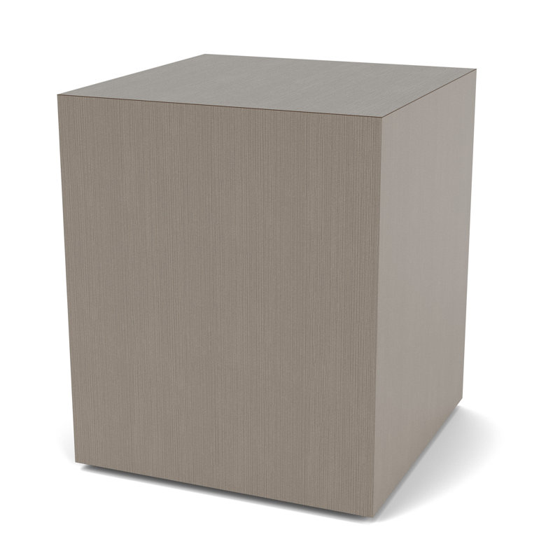 Mystic Lounge Reception Cube Table With Laminate Top, Sarum Twill, 20"H x 17"W x 17"D