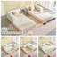 Folding Sofa Bed 160cm King Size, Convertible Modular Sofa, Corduroy Boneless Couch with Metal Frame-398615178