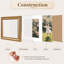 Cadre photo rétro 6 x 8 avec passe-partout 4 x 6, élégant cadre rétro 6 x 8 pour affichage mural ou de table, paquet de 4-66658763