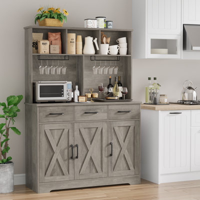 60'' Kitchen Pantry with 3 Drawers