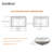 20" L X 14" W Rectangular Undermount Bathroom Sink White Ceramic Bathroom Sink With Overflow