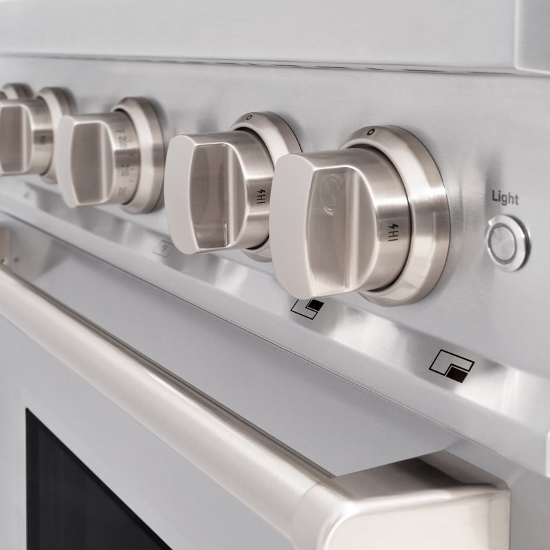 ZLINE 30” Classic Dual Fuel Stainless Steel Range w/ 4 Burner Cooktop & Convection Oven