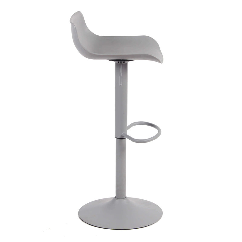 Kieralee Swivel Adjustable Height Counter Stool, Grey