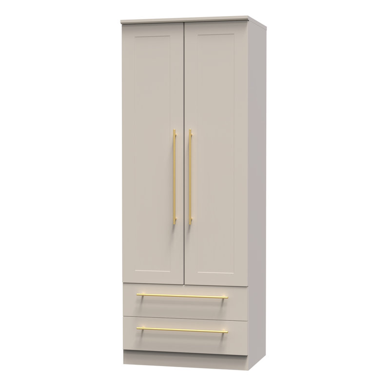 Fully Assembled Dudelange Haworth 2 Door Wardrobe, Kashmir Matt Veneer