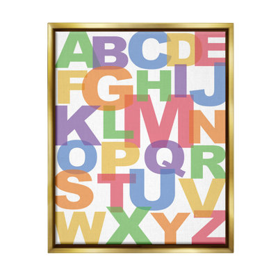 " Rainbow Alphabet Typography " by Martina Pavlova