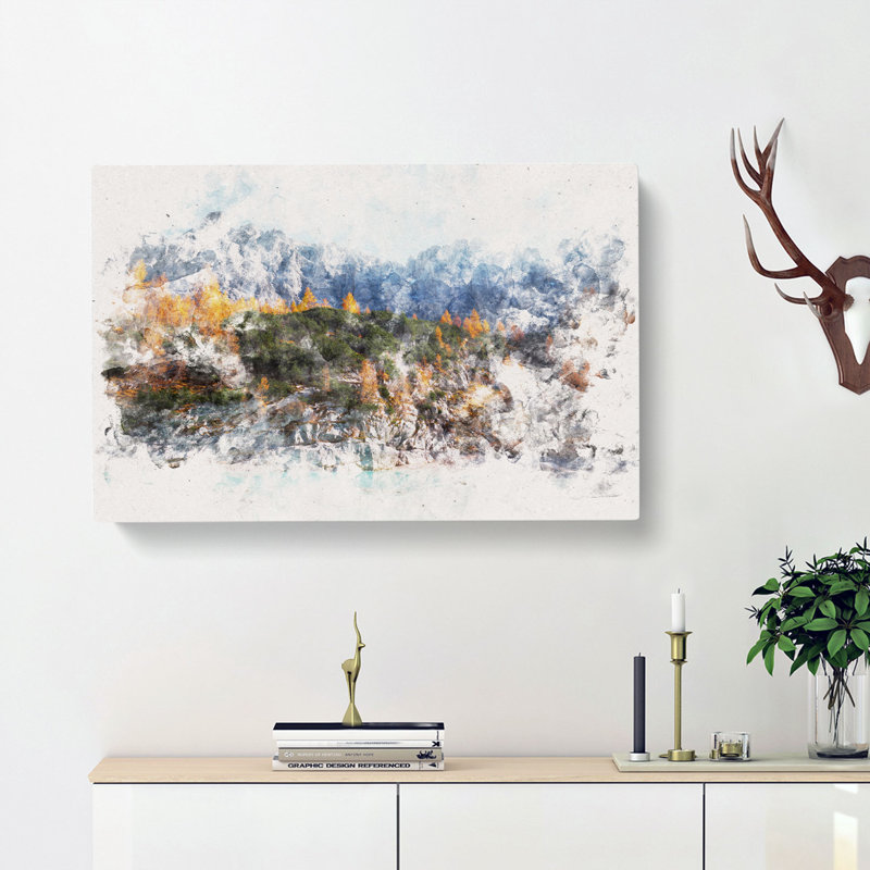Auronzo Di Cadore Mountains Italy - Wrapped Canvas, 35cm H x 50cm W x 3cm D