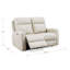 Causeuse inclinable en cuir pleine fleur Muskoka Power