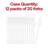 Solid White Moderno Disposable Plastic Dessert Forks - 240 Forks