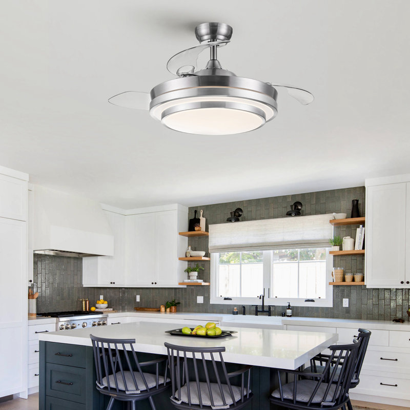 41,96 Ventilateur de plafond, Nickel brossé, Nickel brossé