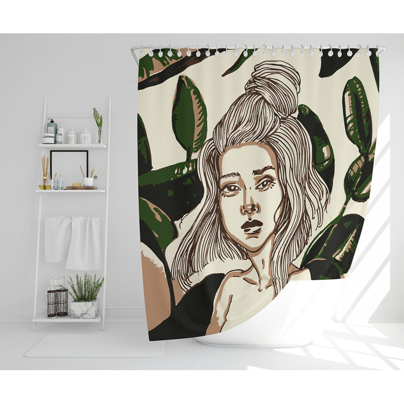 Elizabeth-Grace Polyester Shower Curtain