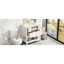 Meuble-lavabo de salle de bain 30 po - Céramique, structure en bois massif, 5 tiroirs, blanc, style armoire moderne en céramique-56216048