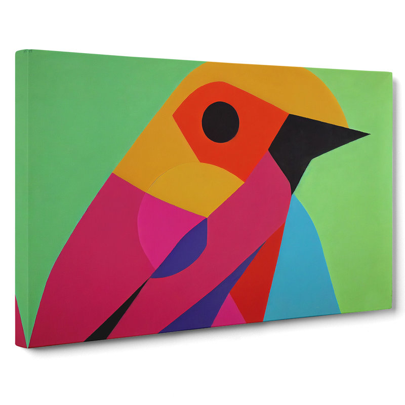 Exceptional Abstract Bird - Wrapped Canvas, 40cm H x 60cm W x 3cm D