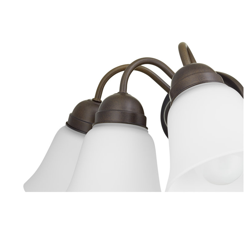 3 - Light Dimmable Vanity Light, Oiled Bronze