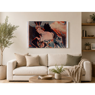 «L'Horloge 1900s Belle Époque Cabaret Vintage», reproduction d'art sur toile