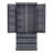 77Inch Farmhouse Kitchen Pantry, Freestanding Tall Cupboard Storage Cabinet With 3 Adjustable Shelves, 8 Door Shelves, 3 Drawers For Kitchen, Dining Room, Gray-94351158