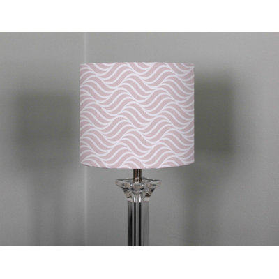 Geometric Pattern With Leaves 22cm H Cotton Drum Lamp Shade ( Uno )