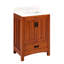 24" Maybeck Vanity - Tinted Oak With Rectangular Undermount Sink-1382205270-1382205273