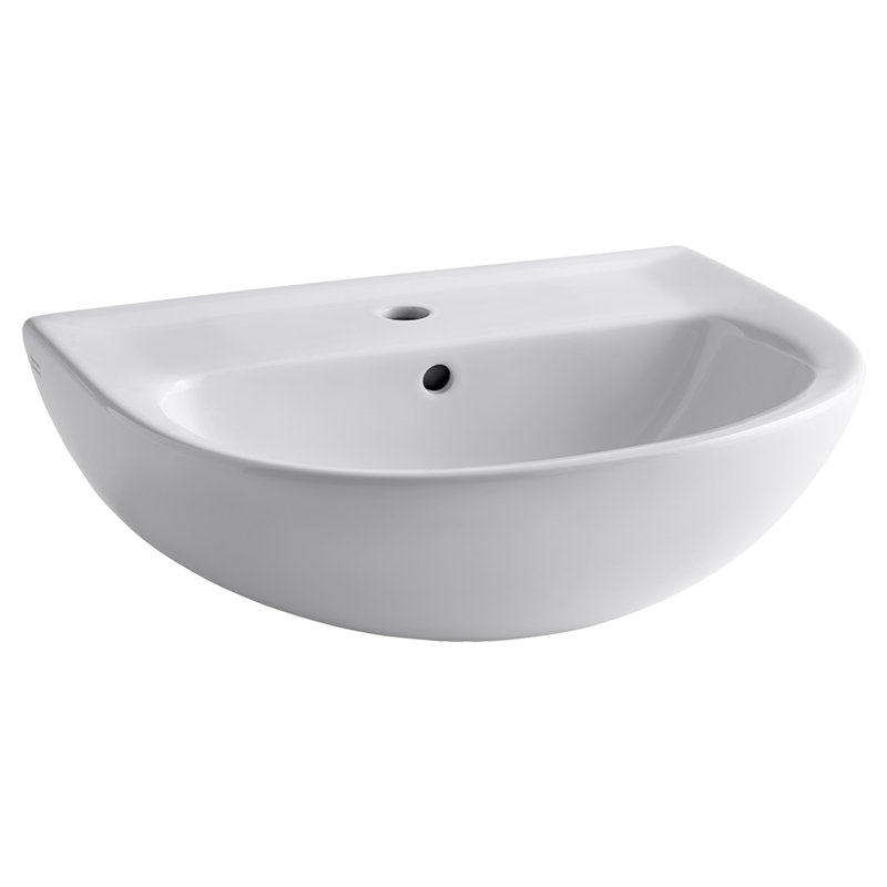 American Standard Evolution 17.5'' White Vitreous China U-Shaped Bathroom Sink with Overflow
