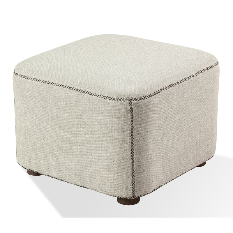 Banc rembourré en mélange de lin Rogin