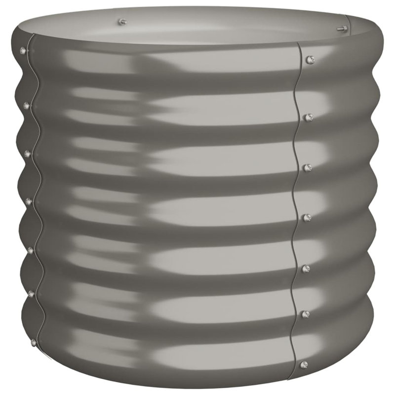 Annalynn Metal Pot Planter, Gray