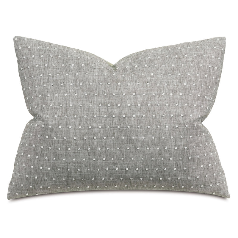 Clearview Polyester Polka Dots Sham Set, Standard/Twin, Gray