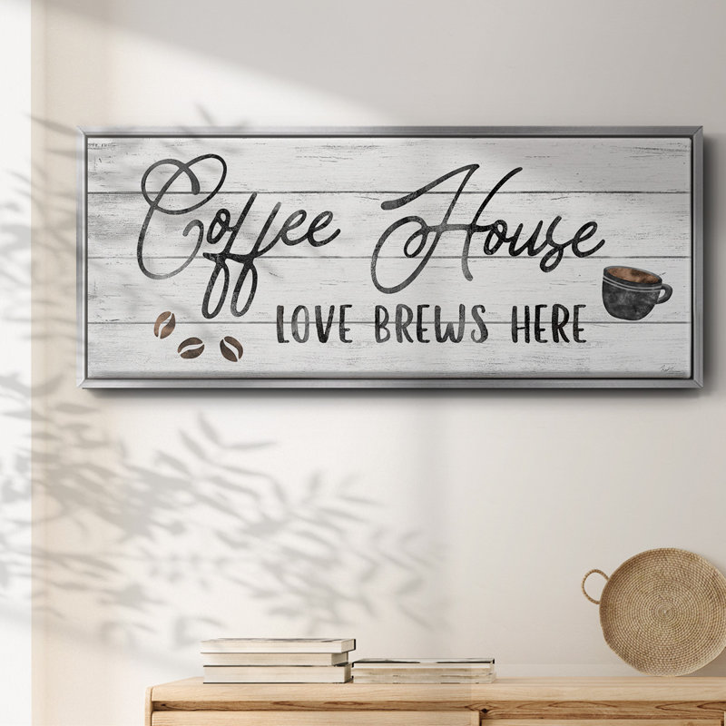 Love Brews - toile encadrée, H 8 po x l 20 po