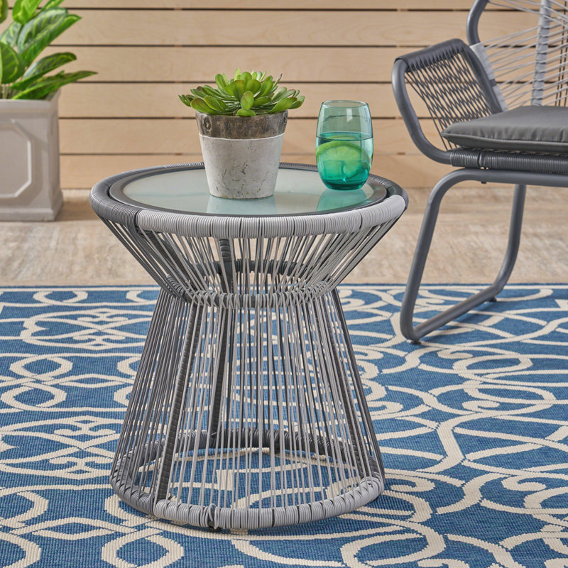 Table d'appoint d'extérieur pour patio