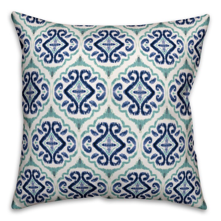 Winston Porter Perdomo Damask Reversible Throw Pillow & Reviews | Wayfair