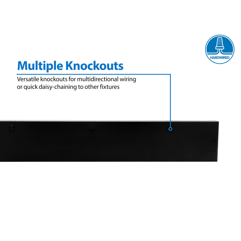 Nuc5 LED 40'' Under Cabinet Linkable Light Bar, Black