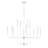 Treyvion 12 - Light Dimmable Linear Chandelier in White-244322785