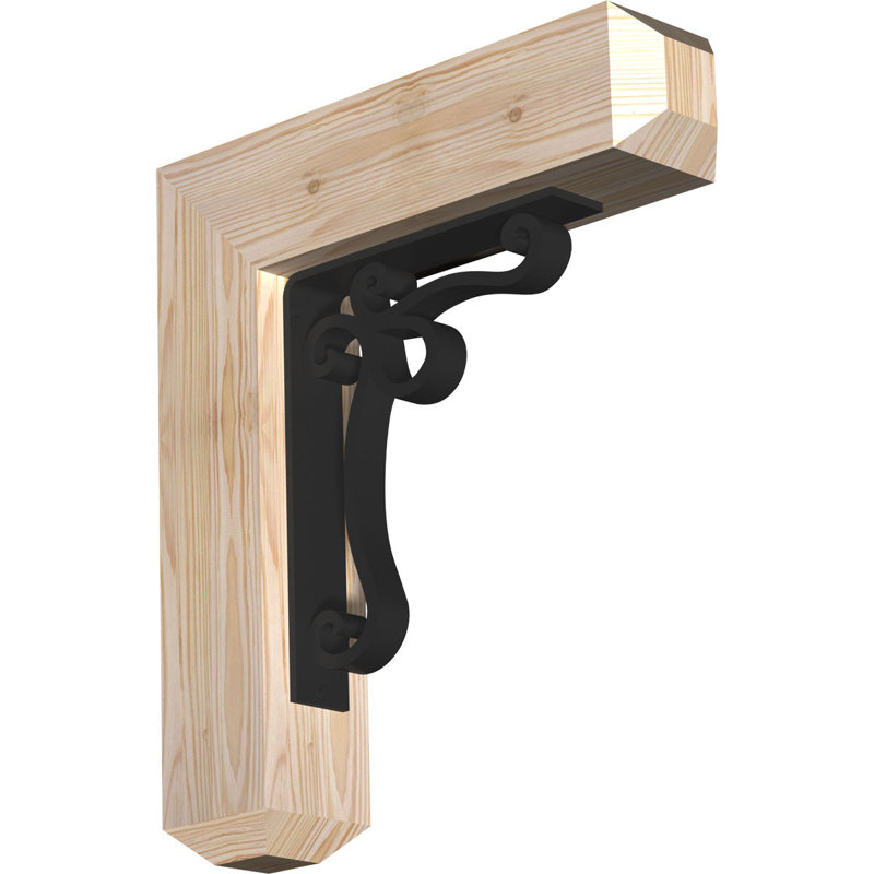 Support triple Ironcrest de 4 po d'épaisseur Orleans, H 16 po x P 14 po, Sapin Douglas de l 4 po x T 2 po (sciage brut)