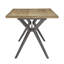 Ensemble de table de salle à manger et de chaises en métal à dossier en X de 70 po Devan-37641928-37641930