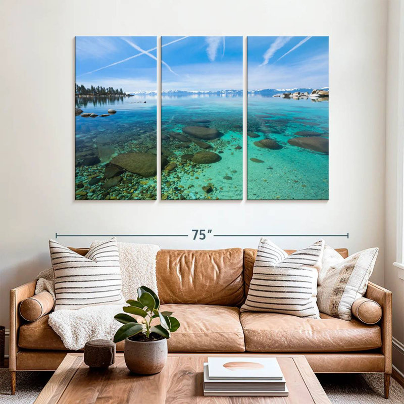 Alvord Lake Tahoe Shallow Waters, H 42 po x l 65 po