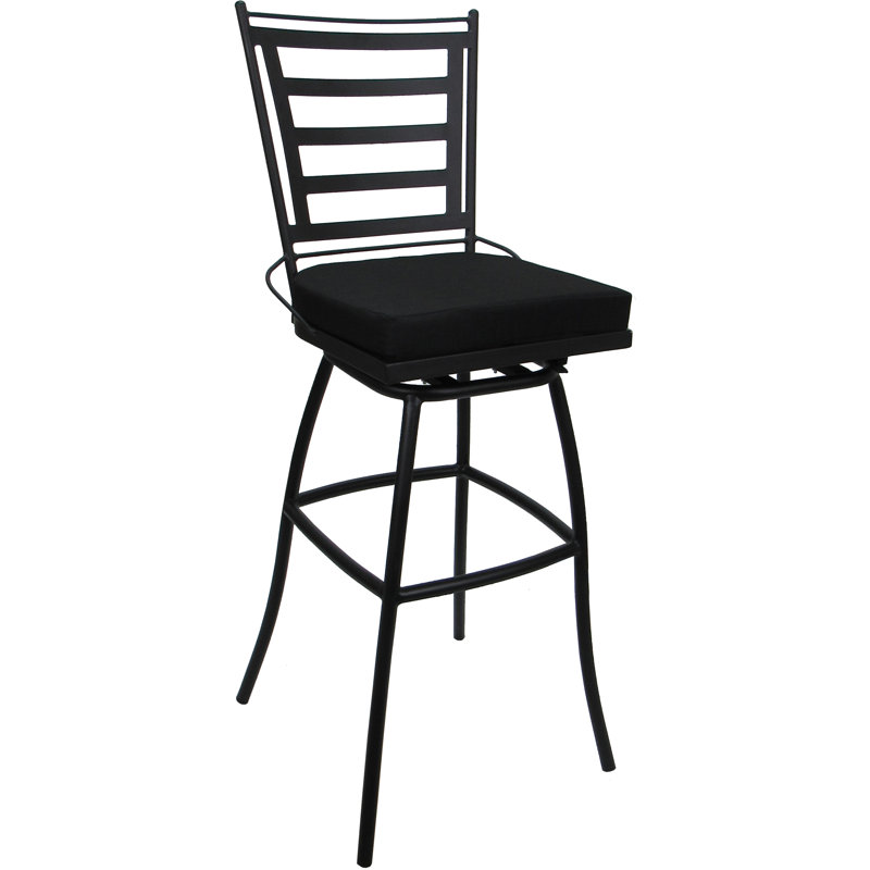 Tabouret de bar d'extérieur pour l'intérieur sans accoudoirs, Noir, noir, noir, noir, Noir, noir, noir, noir