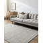Lavande Geometric Wool Area Rug in Off-White/Gray-957691741