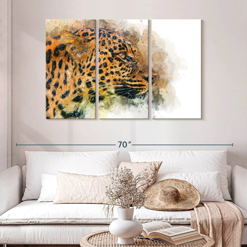 Brampt Wild Cat, 32" H x 50" W