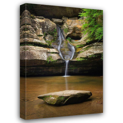 Millwood Pines Majchrowicz, Alan Gallery Wrapped Canvas Art: Cedar Falls Hocking Hills State Park, Ohio