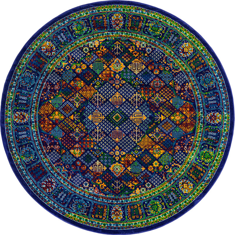 Oriental Indoor Rug, Round 7'10"