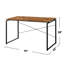 Bureau d'écriture rectangulaire en bois massif-665238604
