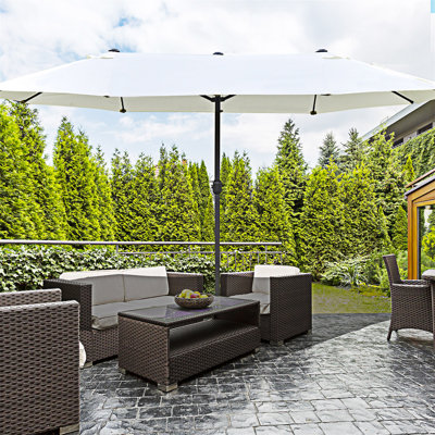 Parasol de patio extérieur avec base