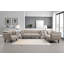 Chaise rembourrée Keley en gris et noir